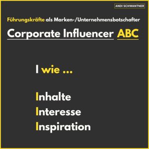 Andi Schwantner, KI, AI, Storytelling, AllMediaAI Corporate Influencer ABC, Corporate Influencer, Unternehmensbotschafter, Markenbotschafter, LinkedIn, Workshop, Seminar, Coach, Trainer für Führungskräfte, Manager und Corporate Influencer, Medien, Change Transformation, Kommunikation, LinkedIn für CEO, Medien, digitale Medien, Digital Leadership, Journalist, Social CEO, Kommunikation, Digital Business, Employer Branding, Personal Branding, Corporate Branding. Österreich. Deutschland. Schweiz. "Zukunft. Neu. Erzählen."